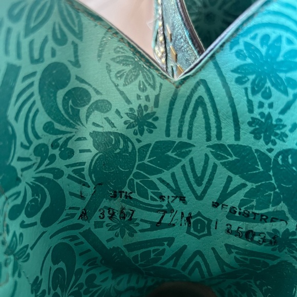 Turquoise Corral Western Cowboy Boots - Picture 5 of 6